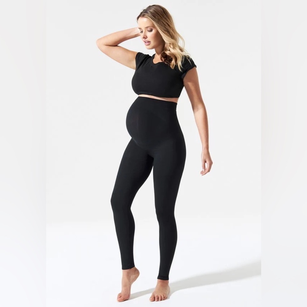 BLANQI Maternity High-Waist Support Leggings in Black